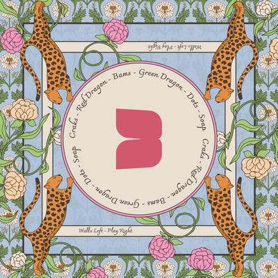Rose Leopard Mahjong Mat